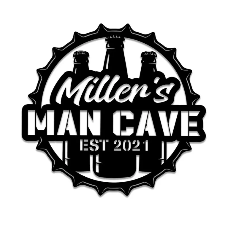 Personalized Beer Man Cave Metal Bar Sign