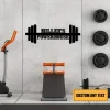 Metal Gym Sign, Custom Fitness Center, Cross Fit Club, Wedding, Anniversary Art Gift
