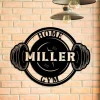 Personalized Metal Gym Sign, Custom Fitness Center, Cross Fit Club