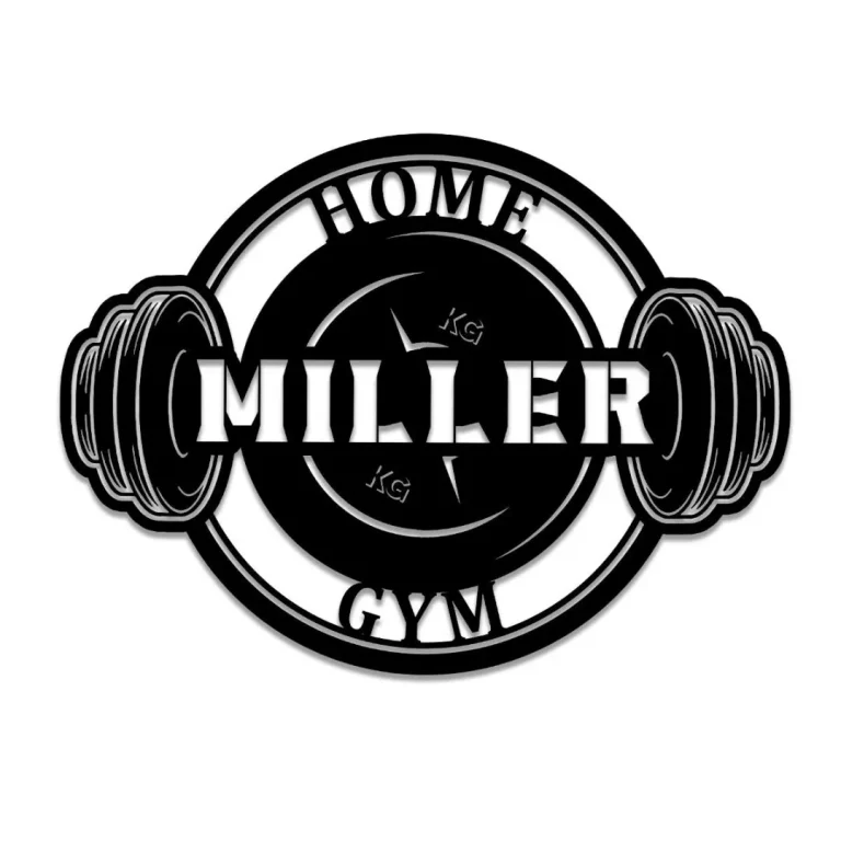 Personalized Metal Gym Sign, Custom Fitness Center, Cross Fit Club