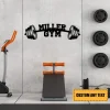 Weights Metal Gym Sign, Custom Fitness Center, Cross Fit Club, Home Wall Decor, Wedding, Anniversary Art Gift