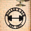 Personalized Metal Gym Sign, Cross Fit Club, Home Wall Decor, Wedding, Anniversary Art Gift
