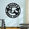 Personalized Metal Gym Sign, Fitness, Cross Fit Club, Home Decor, Anniversary Art Gift For Him/her
