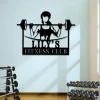 Metal Gym Sign, Custom Fitness Center, Cross Fit Club, Wedding, Anniversary Art Gift