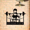 Metal Gym Sign, Custom Fitness Center, Cross Fit Club, Wedding, Anniversary Art Gift