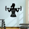 Results Happen Only If You Go For It Metal Gym Sign, Cross Fit Club, Gift For Her