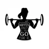 Results Happen Only If You Go For It Metal Gym Sign, Cross Fit Club, Gift For Her