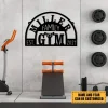 Personalized Metal Gym Sign, Cross Fit Club, Home Wall Decor, Wedding Art Gift