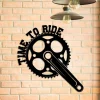 Time To Ride Biking Metal Gym Sign