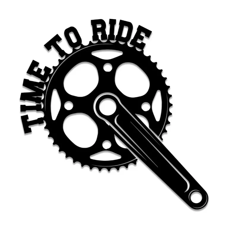 Time To Ride Biking Metal Gym Sign
