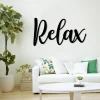 Relax Yoga Metal Sign, Wall Decor Gift For Her, Wife, Mother