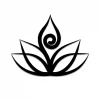 Lotus Flower Yoga Metal Sign, Yoga Room Decor, Gift For Mom