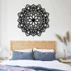 Mandala Of Lotus Yoga Metal Sign, Home Decoration For Meditation Lovers