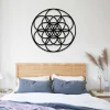 Mandala Yoga Metal Sign, Meditation Studio Wall Art, Mother's Day Gift