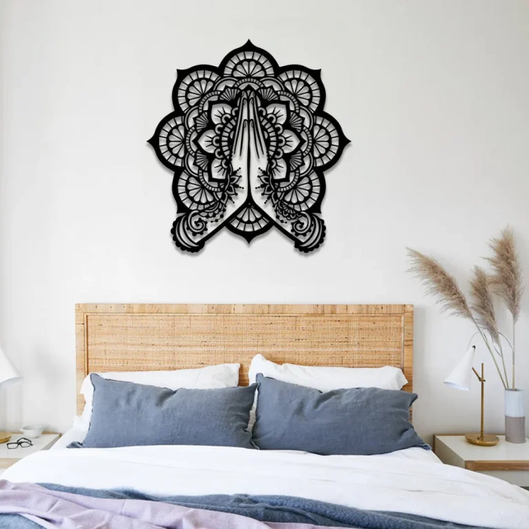 Buddha Mandala Yoga Metal Sign, Wedding Gift For Yoga Lovers