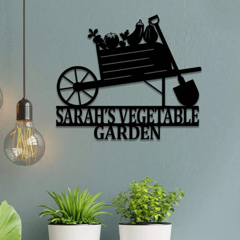 Metal Garden Sign, Custom Garden Stake, Decor, Wedding, Anniversary Art Gift For Her, Gardening Lovers