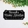 Personalized Metal Garden Sign, Garden Stake, Home Decor, Gift For Her, Gardening Lovers