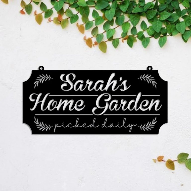 Personalized Metal Garden Sign, Garden Stake, Home Decor, Gift For Her, Gardening Lovers