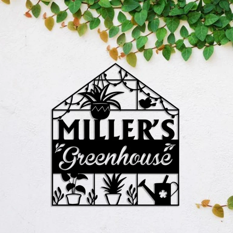 Metal Garden Sign, Custom Outdoor Garden Stake, Greenhouse, Home Decor, Wedding, Anniversary Art Gift