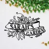 Personalized Metal Garden Sign, Custom Outdoor Garden Stake, Home Decor