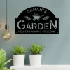 Metal Garden Sign, Custom Outdoor Garden Stake, Home Decor