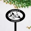 Birds Metal Garden Sign, Custom Outdoor Garden Stake, Wedding Art Gift For Her, Gardening Lovers