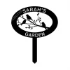 Birds Metal Garden Sign, Custom Outdoor Garden Stake, Wedding Art Gift For Her, Gardening Lovers