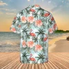 Flamingo And Palm Tree Hawaiian Shirt, Gift For Wife, Aloha Shirt For Mens, Womens
