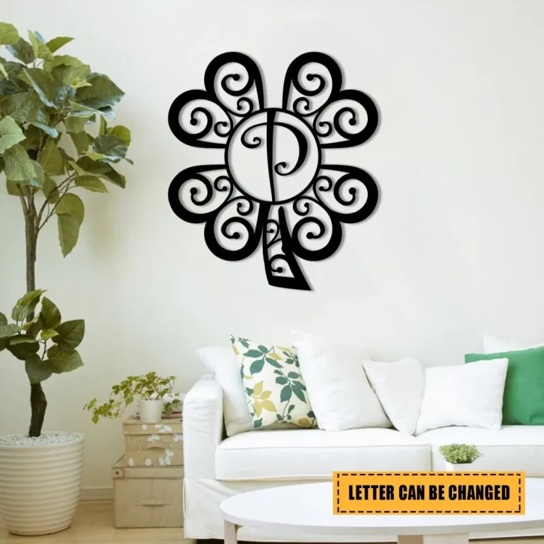 Four Leaf Clover Shamrock Irish Celtic Metal Sign, Custom St. Patrick's Day