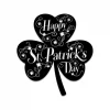 Three Leaf Clover Happy St. Patrick's Day Irish Metal Art