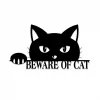 Personalized Beware Of Cat Funny Metal Sign, Custom Pet Metal Art, Wall Decor