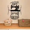 Sewing Machine Metal Sign, Quilting, Seamstress, Tailor Room Metal Art