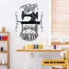 Sewing Machine Metal Sign, Quilting, Seamstress, Tailor Room Metal Art