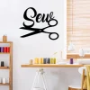 Scissor Sew Sewing Metal Sign, Quilting Lovers Wall Decoration