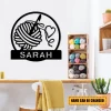 Crochet Knitting Metal Sign, Custom Wall Decor, Gift For Her, Mother, Grandma