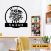 Personalized Crochet Knitting Metal Sign, Custom Yarn Metal Art