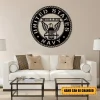 Personalized Name Us Navy Veteran Metal Sign