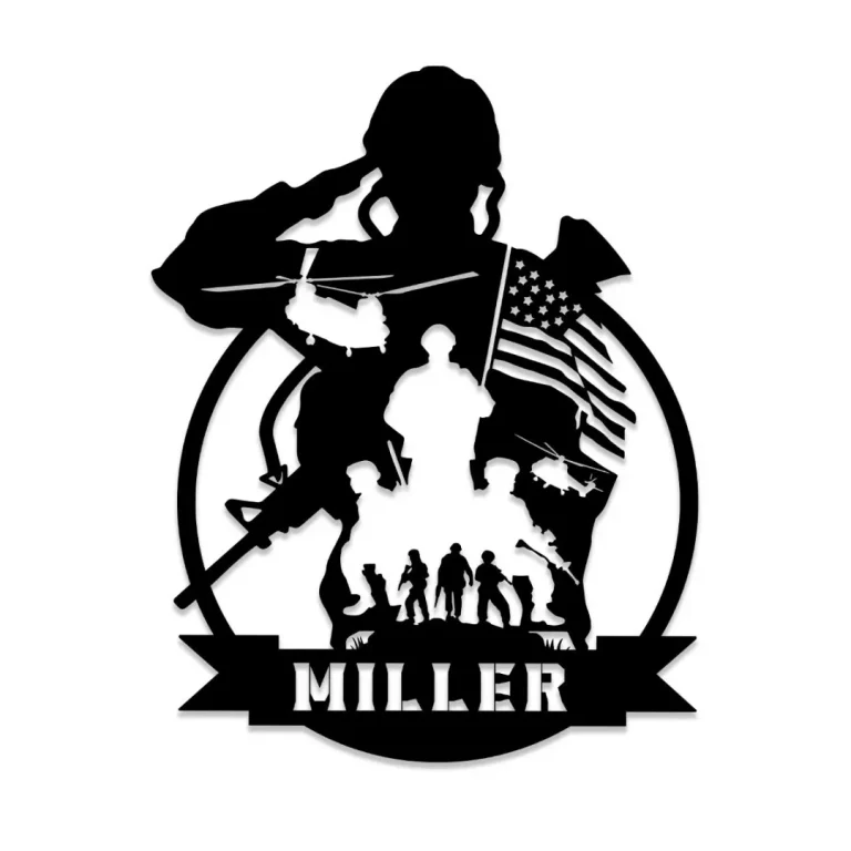 Personalized Name Vietnam Veteran Metal Sign