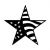 American Flag Star Veteran Metal Sign, Memorial Day Military Metal Art