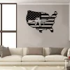 Ar-15 Gun American Flag Veteran Metal Sign