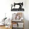 Personalized Sewing Room Metal Wall Art Decor, Cut Metal Sign, Metal Wall Art, Metal House Sign