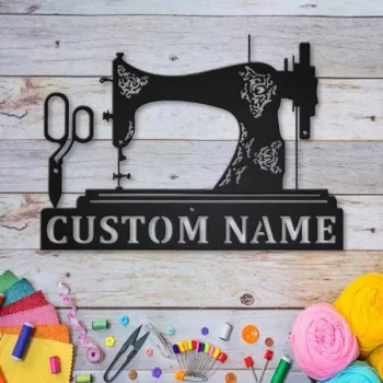 Personalized Sewing Room Metal Wall Art Decor, Cut Metal Sign, Metal Wall Art, Metal House Sign