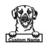 Black Mouth Cur Dog Personalized Metal Wall Decor, Cut Metal Sign, Metal Wall Art, Metal House Sign