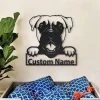 Boxer Personalized Metal Wall Decor, Cut Metal Sign, Metal Wall Art, Metal House Sign