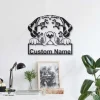 Catahoula Leopard Dog Personalized Metal Wall Decor, Cut Metal Sign, Metal Wall Art, Metal House Sign