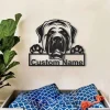 English Mastiff Dog Personalized Metal Wall Decor, Cut Metal Sign, Metal Wall Art, Metal House Sign