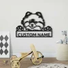 Pomeranian Personalized Metal Wall Decor, Cut Metal Sign, Metal Wall Art, Metal House Sign