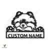 Pomeranian Personalized Metal Wall Decor, Cut Metal Sign, Metal Wall Art, Metal House Sign