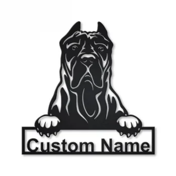 Presa Canario Dog Personalized Metal Wall Decor, Cut Metal Sign, Metal Wall Art, Metal House Sign