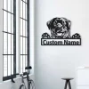 Rottweiler Personalized Metal Wall Decor, Cut Metal Sign, Metal Wall Art, Metal House Sign